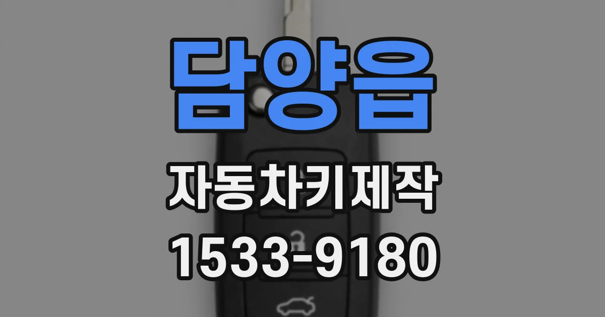 담양읍 자동차키제작