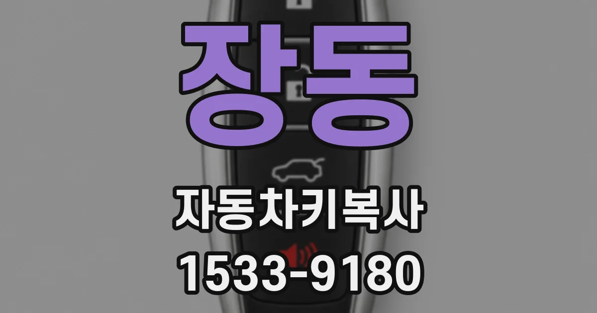 장동 자동차키복사