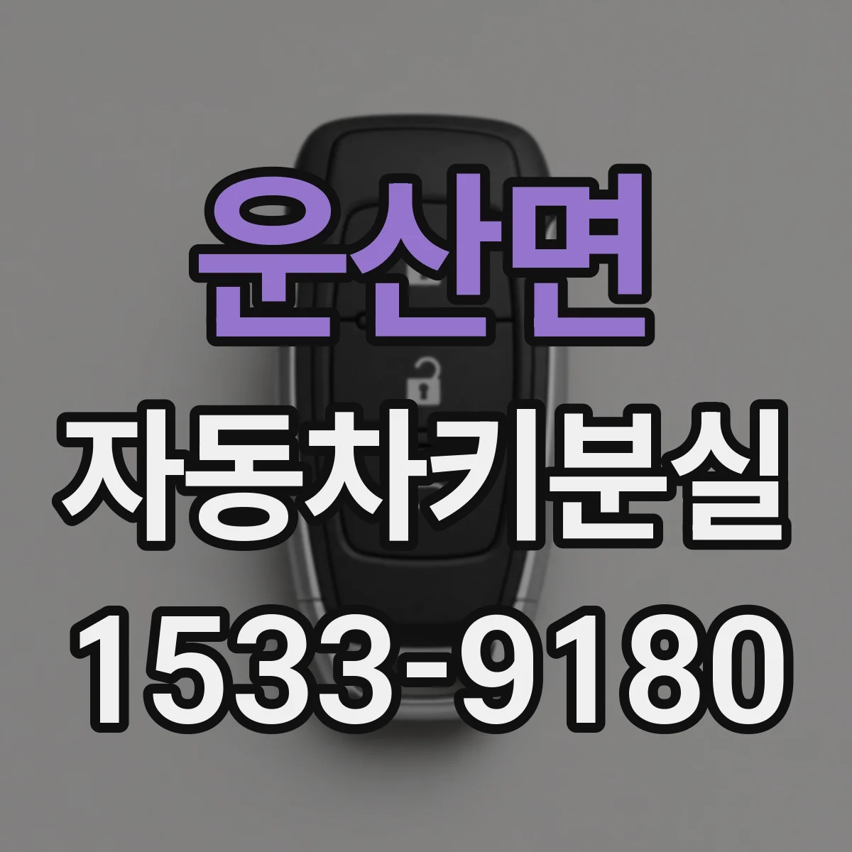 운산면 자동차키분실