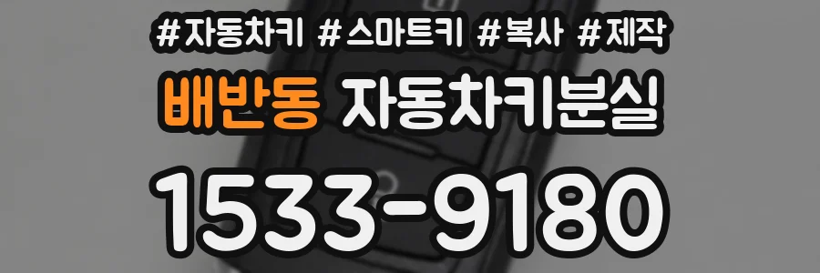 배반동 자동차키분실