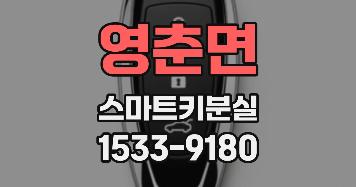 영춘면 스마트키분실