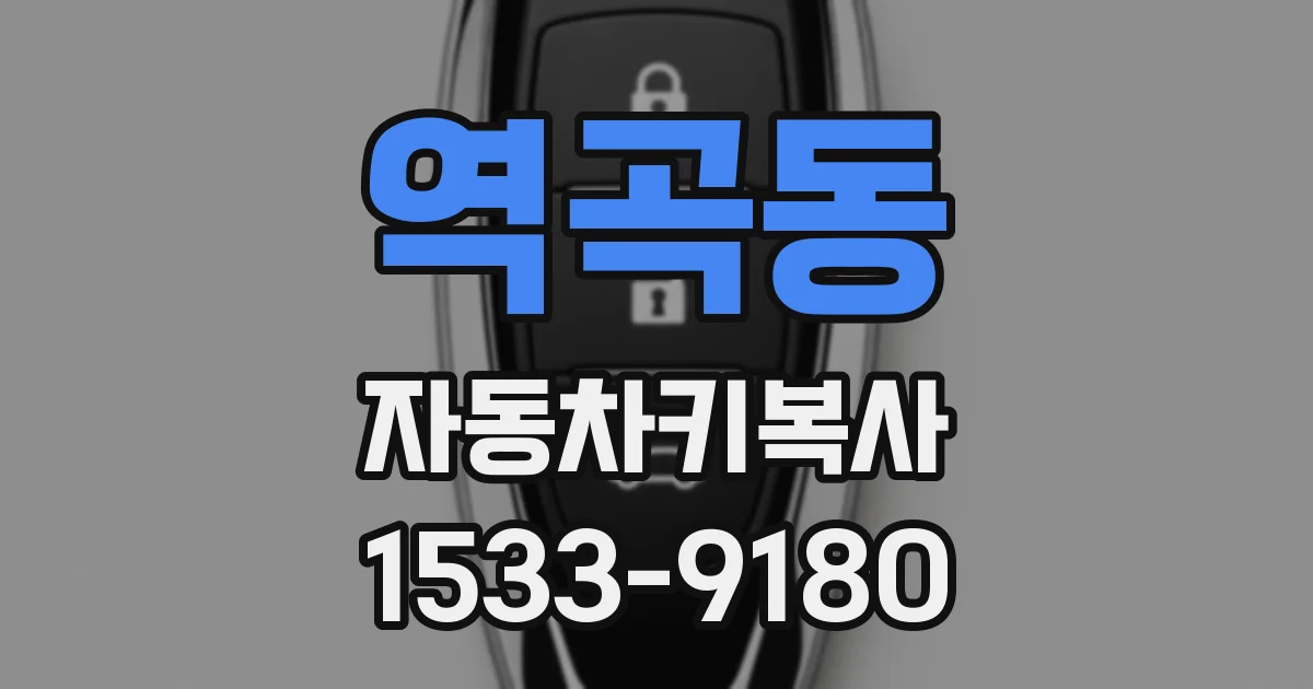 역곡동 자동차키복사