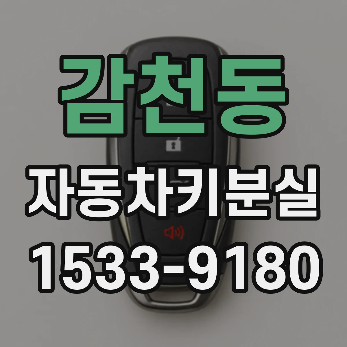 감천동 자동차키분실