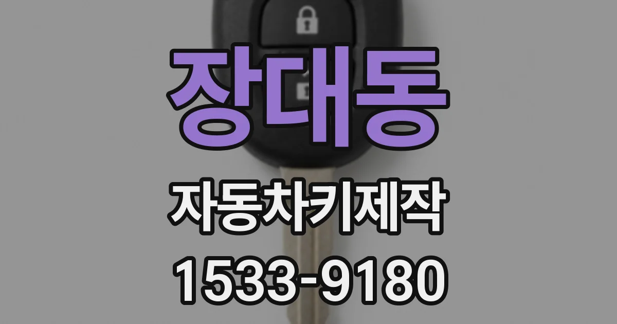 장대동 자동차키제작