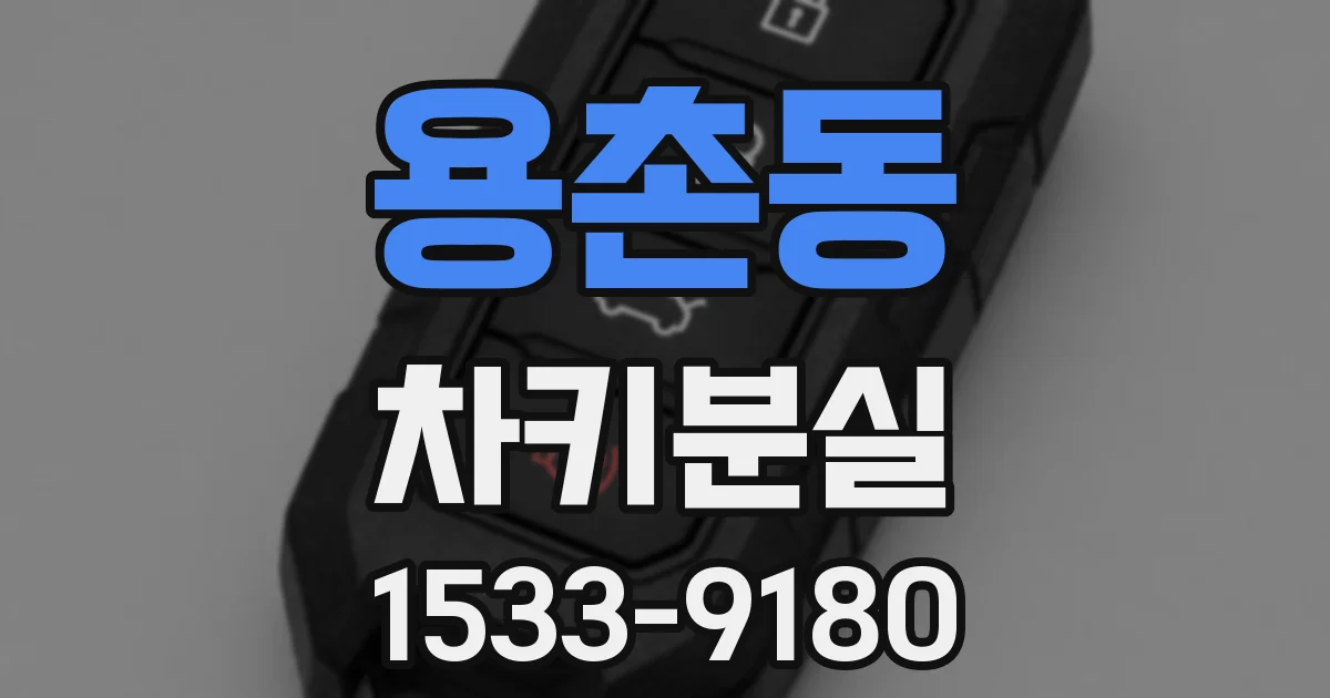 용촌동 차키분실