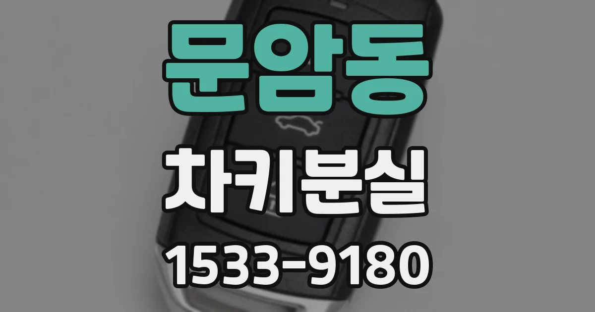 문암동 차키분실