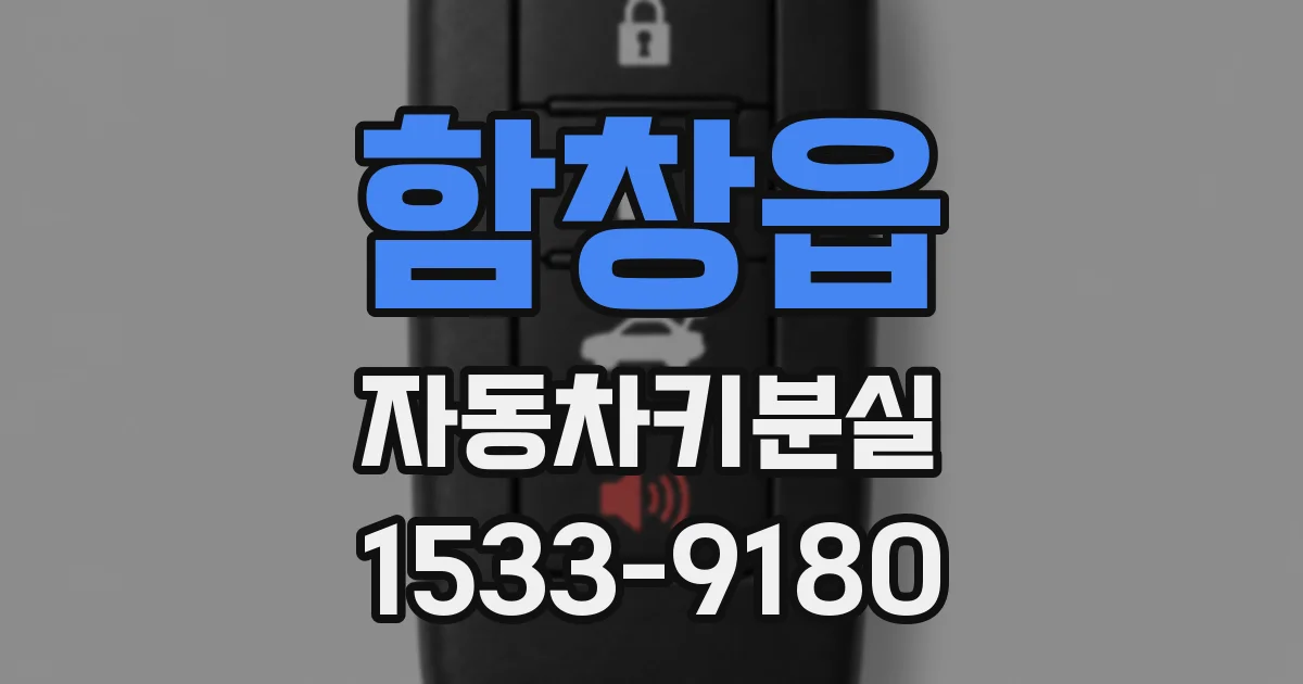 함창읍 자동차키분실