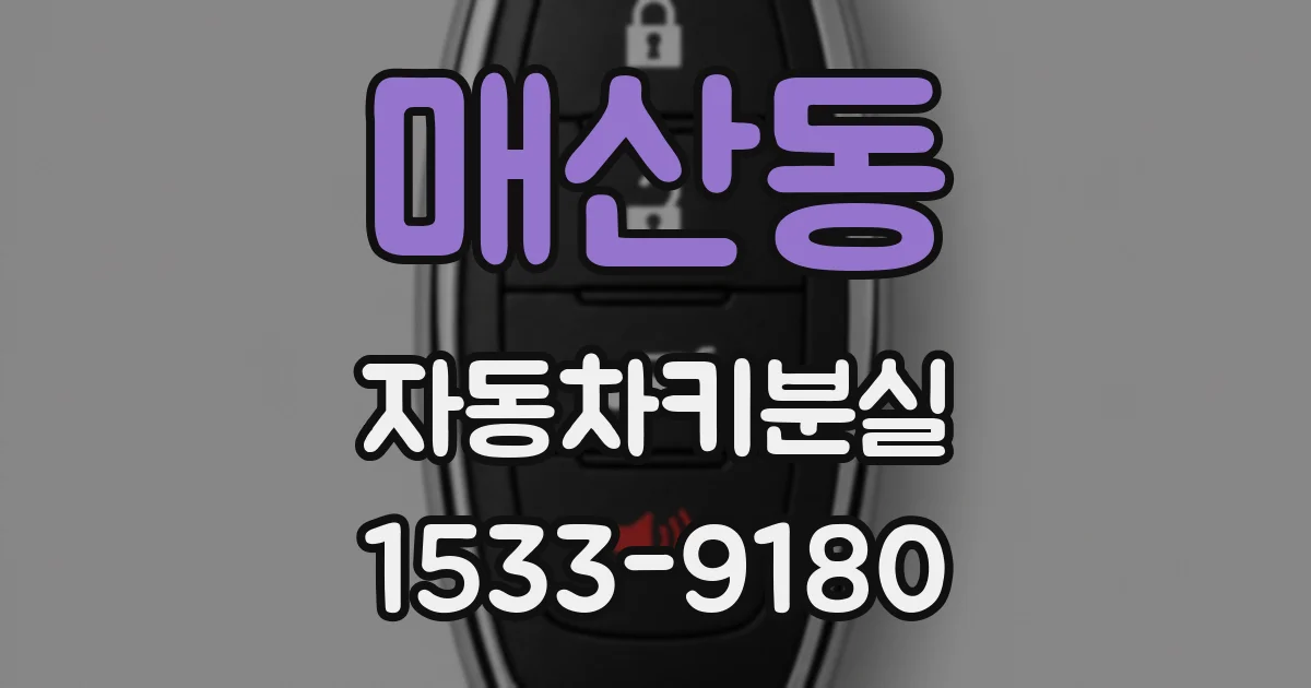 매산동 자동차키분실