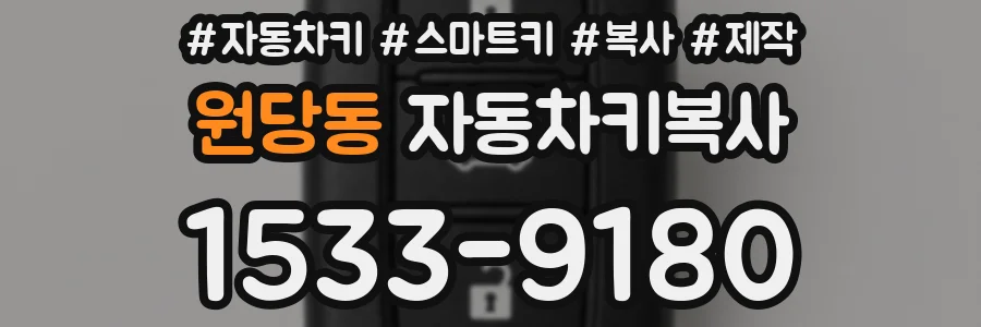 원당동 자동차키복사
