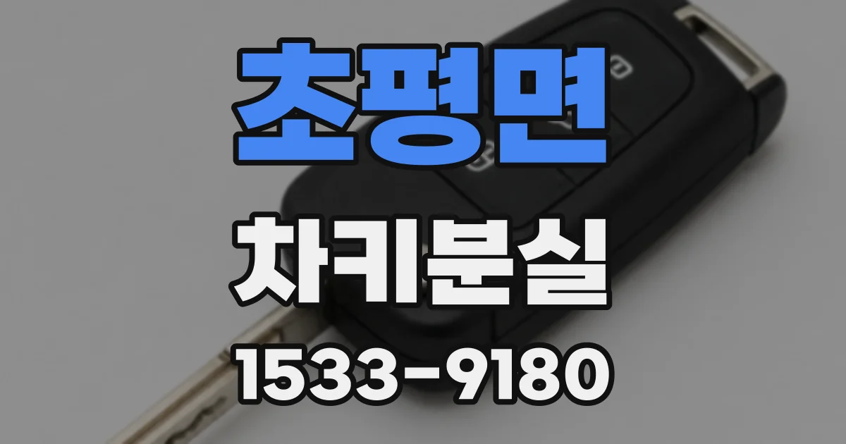초평면 차키분실