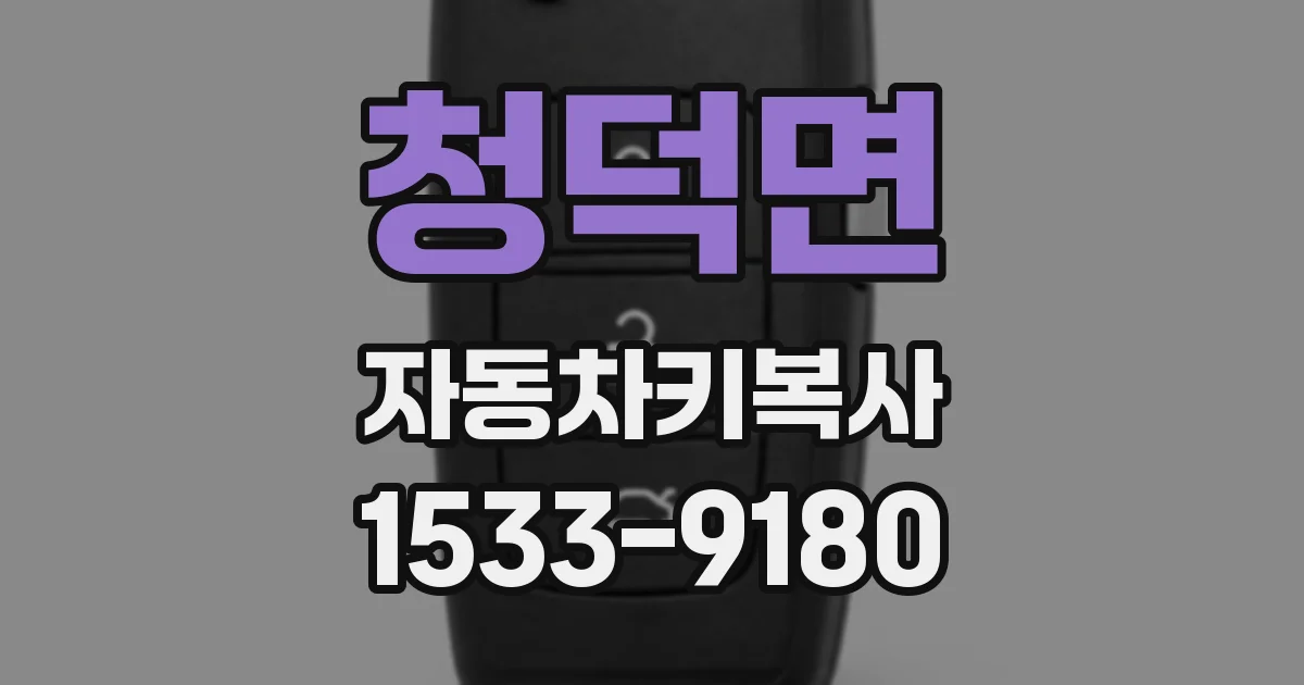청덕면 자동차키복사