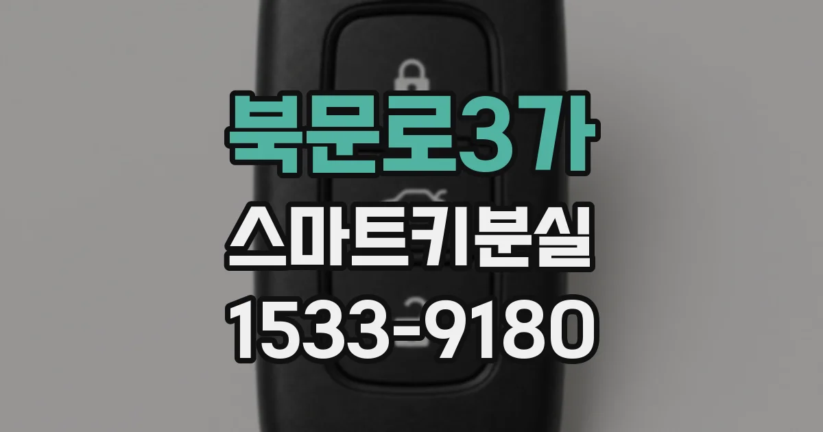 북문로3가 스마트키분실