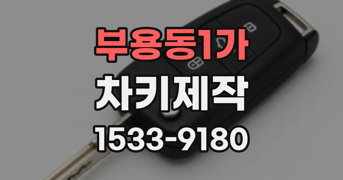 부용동1가 차키제작
