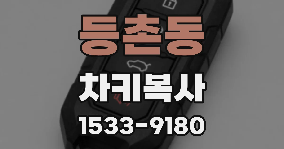 등촌동 차키복사