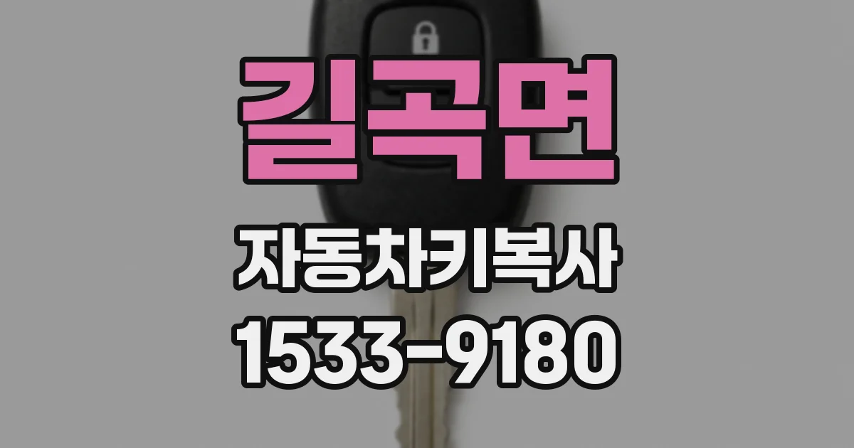 길곡면 자동차키복사