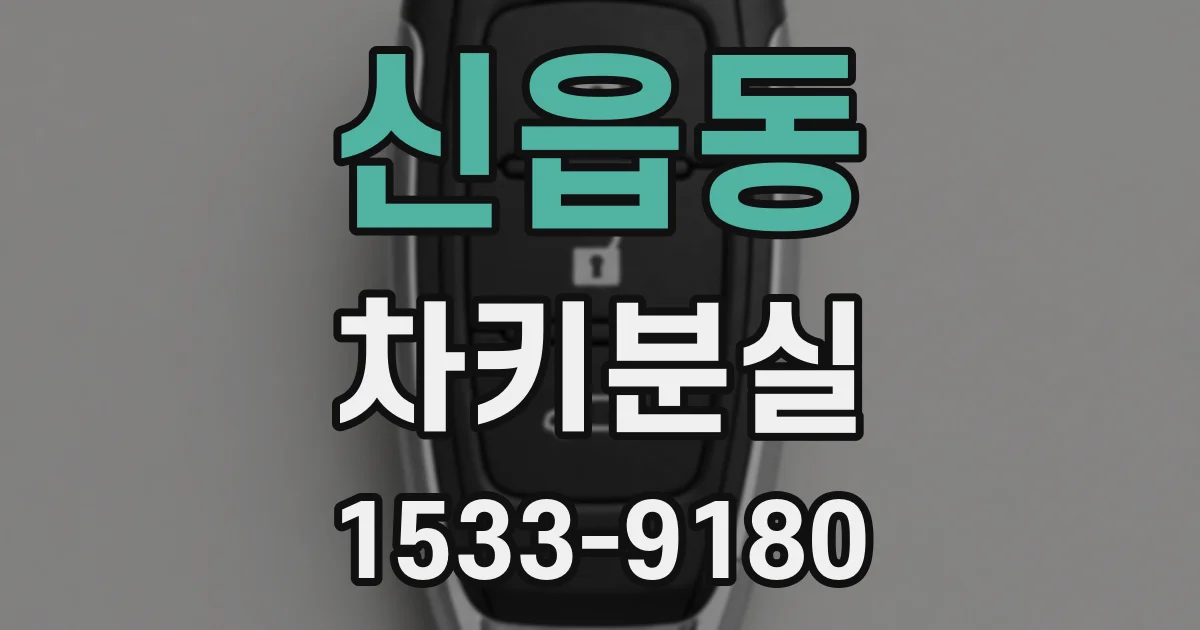 신읍동 차키분실