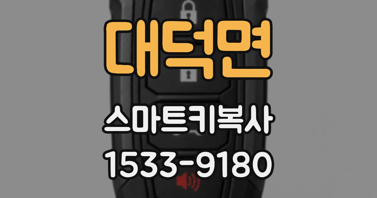 대덕면 스마트키복사