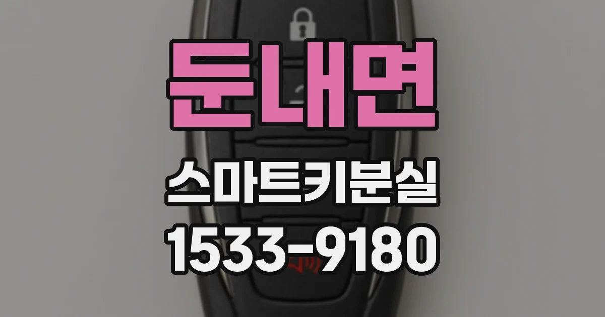 둔내면 스마트키분실