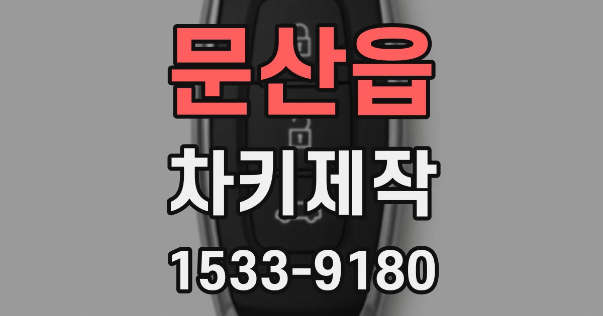문산읍 차키제작