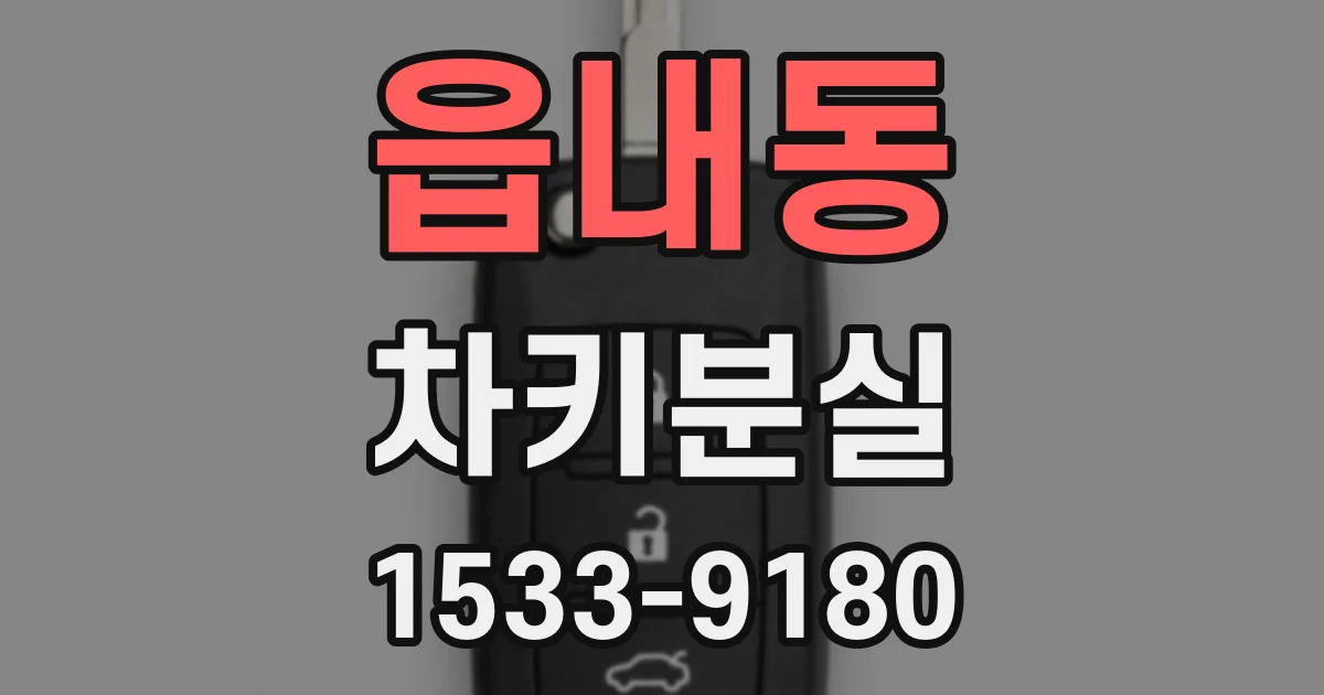 읍내동 차키분실