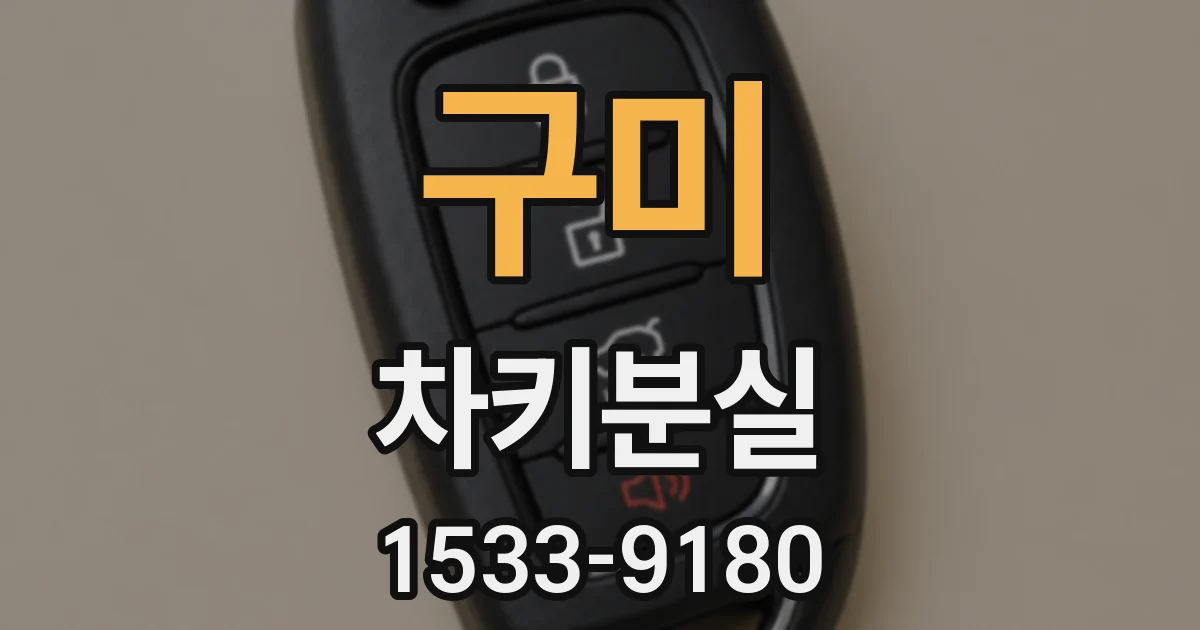 구미 차키분실