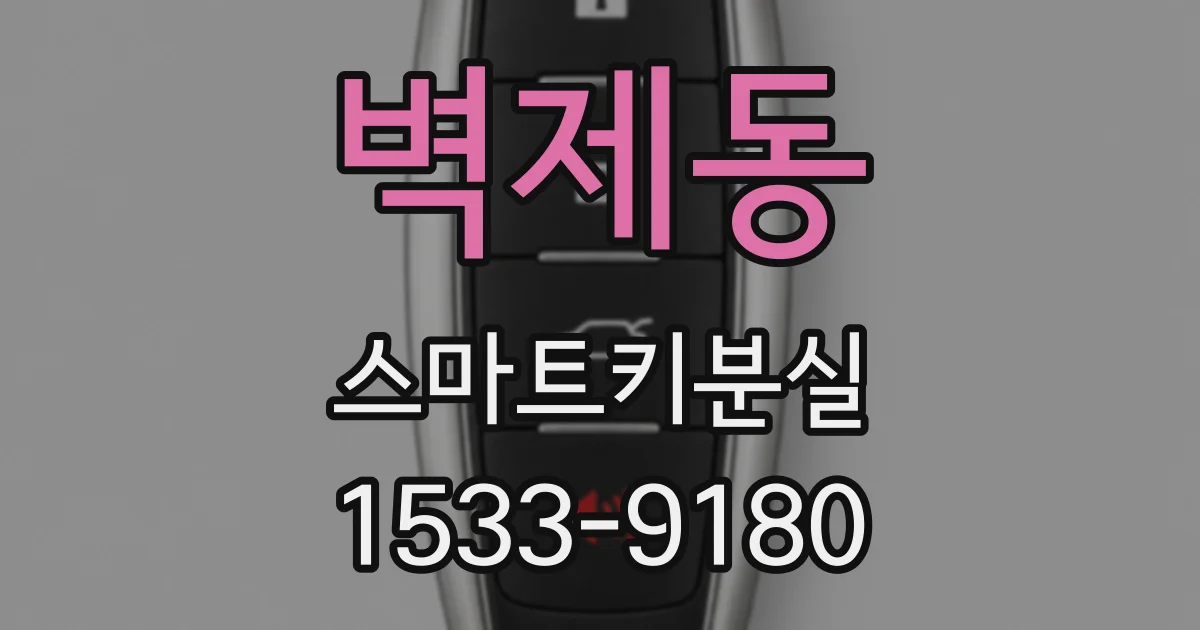 벽제동 스마트키분실