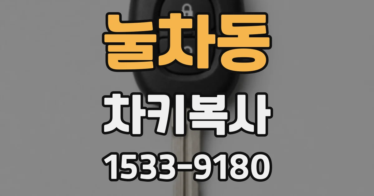 눌차동 차키복사