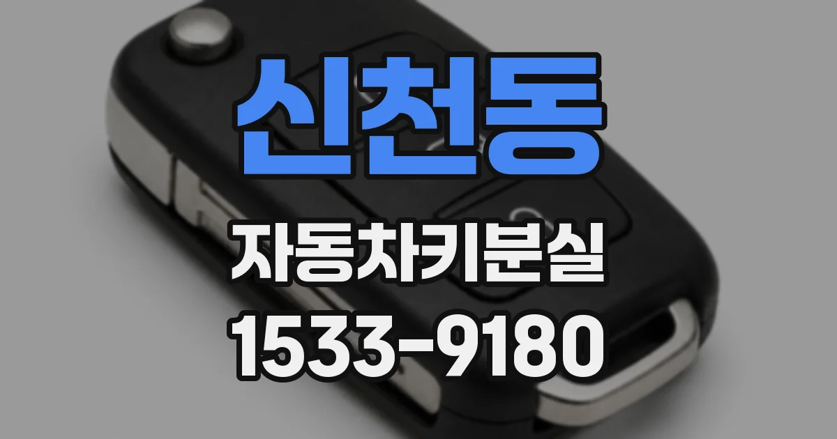 신천동 자동차키분실