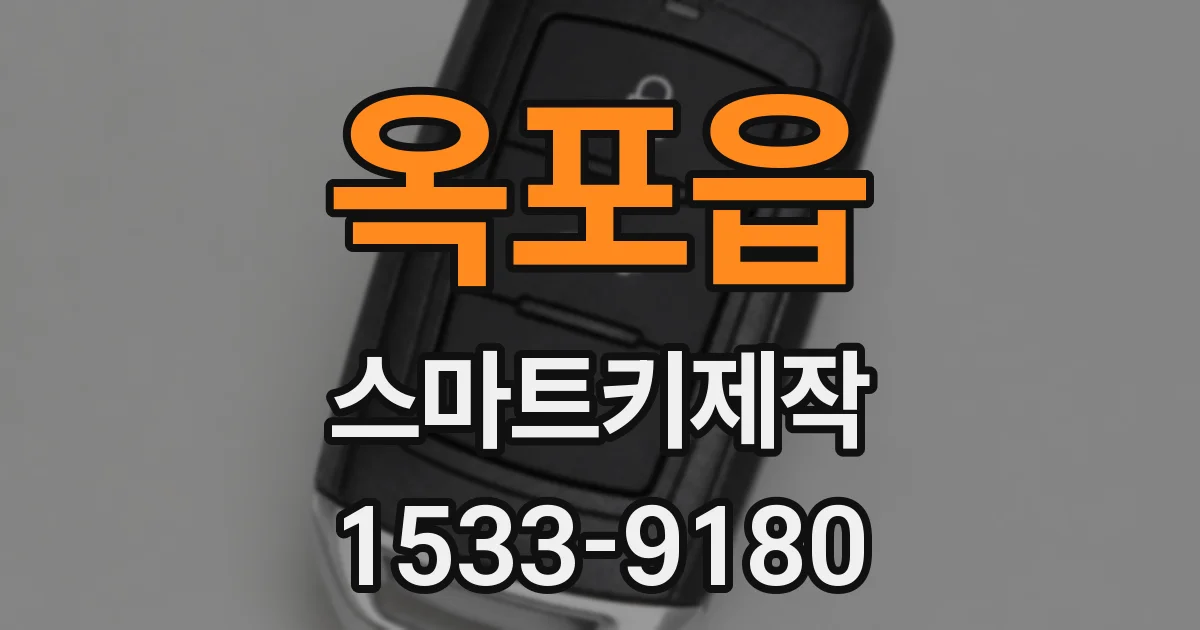 옥포읍 스마트키제작