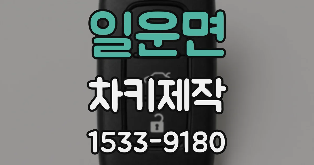 일운면 차키제작