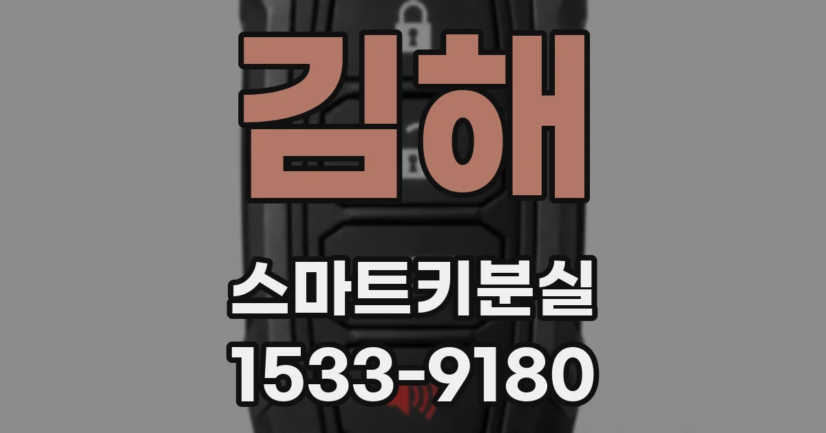 김해 스마트키분실