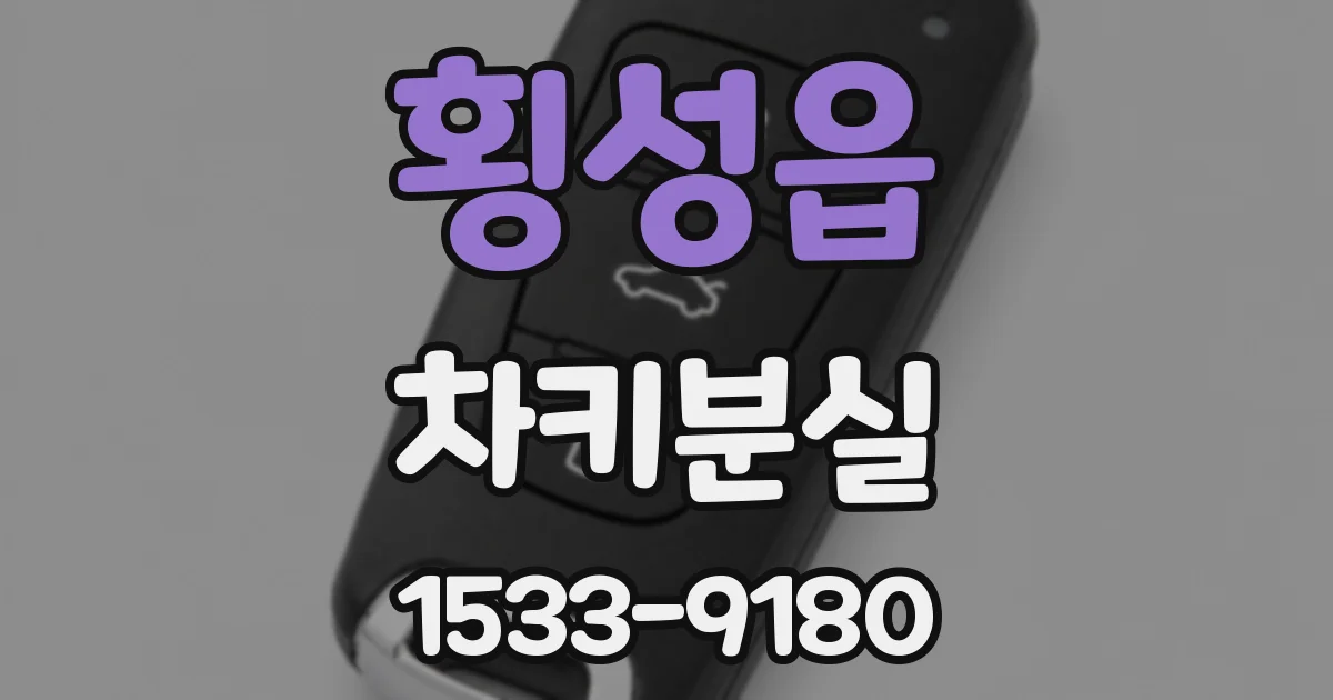 횡성읍 차키분실