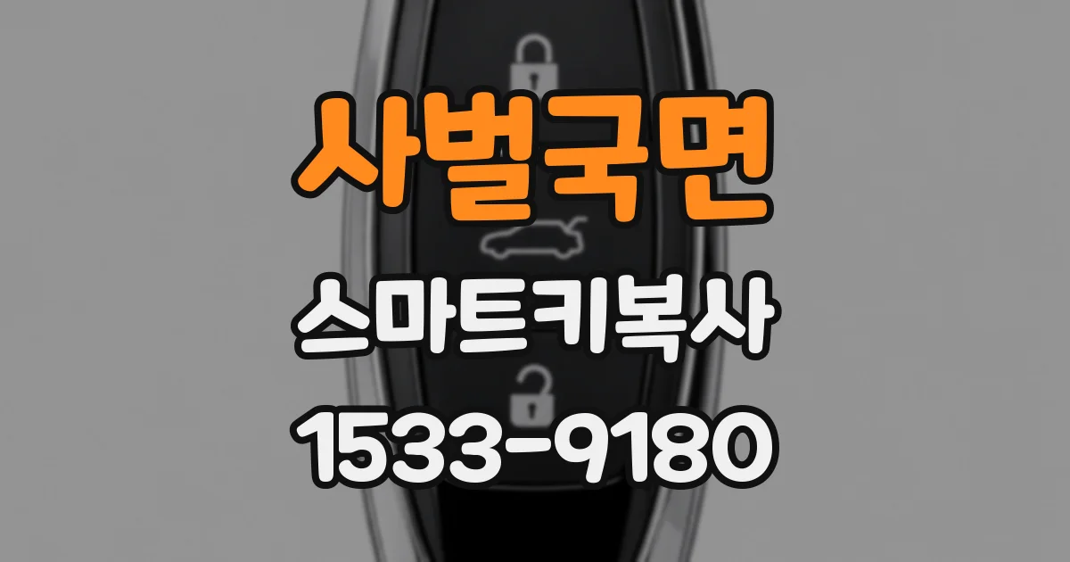 사벌국면 스마트키복사