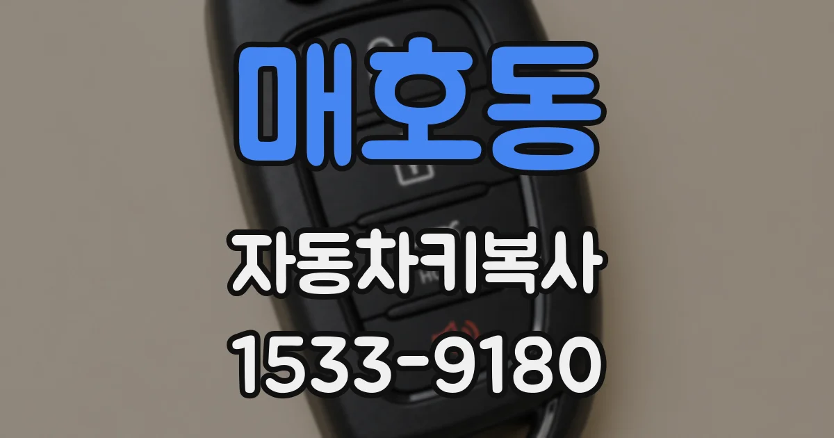 매호동 자동차키복사