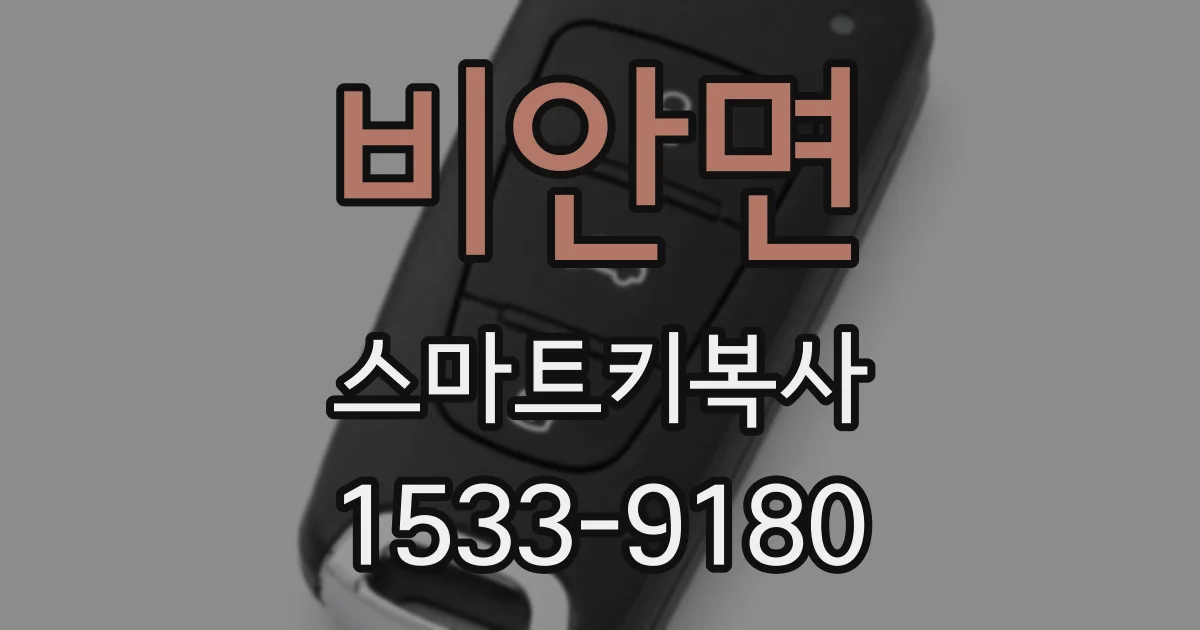비안면 스마트키복사