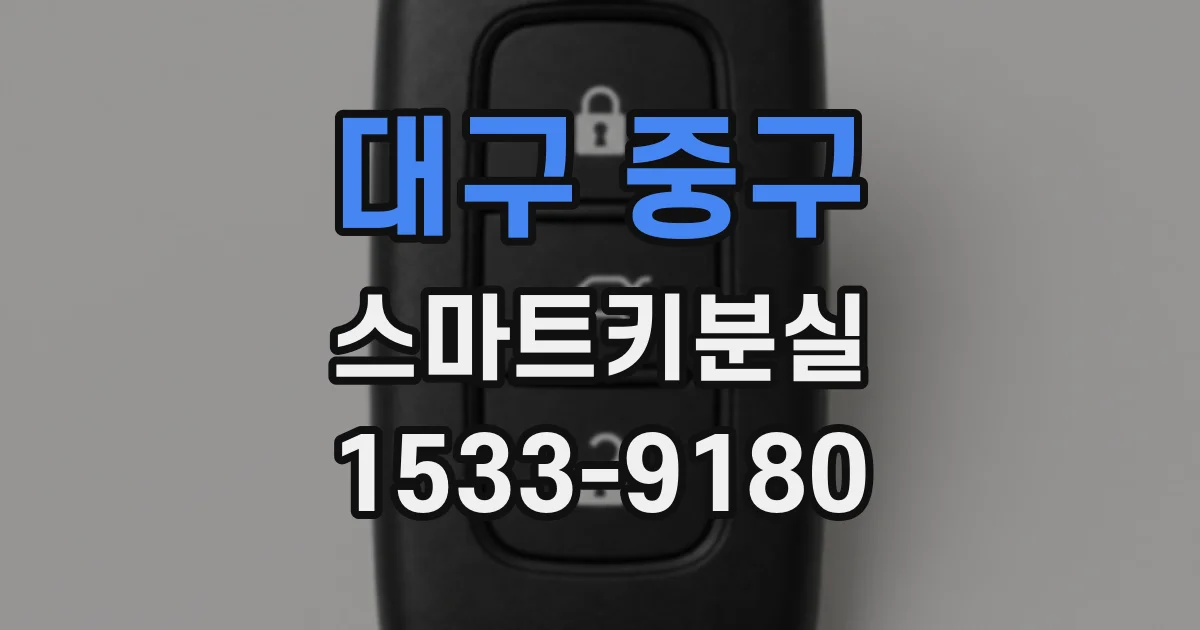 대구 중구 스마트키분실