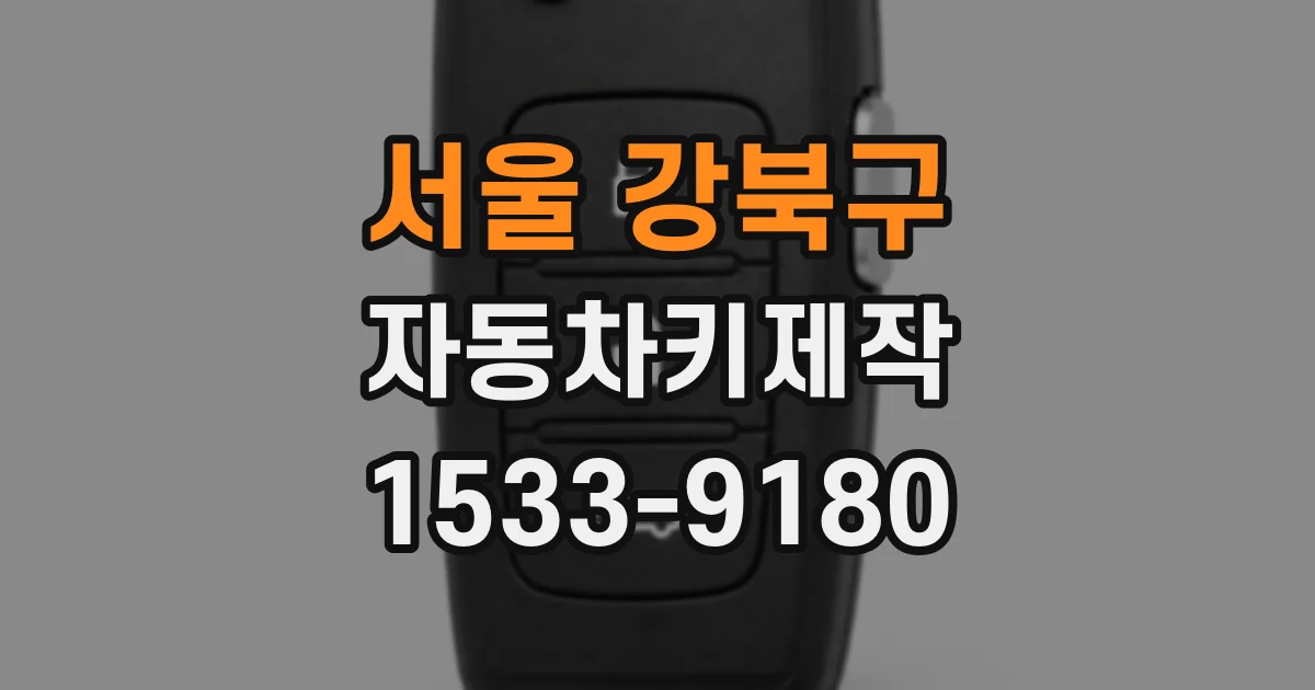 서울 강북구 자동차키제작