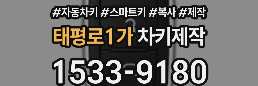 태평로1가 차키제작