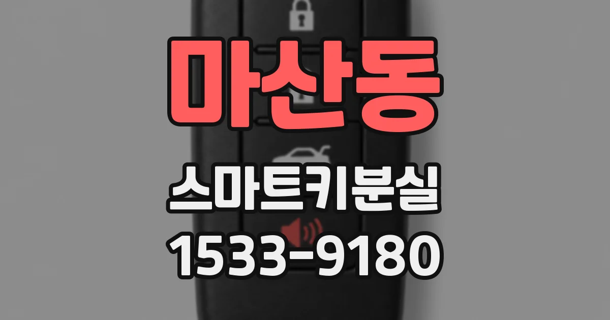 마산동 스마트키분실