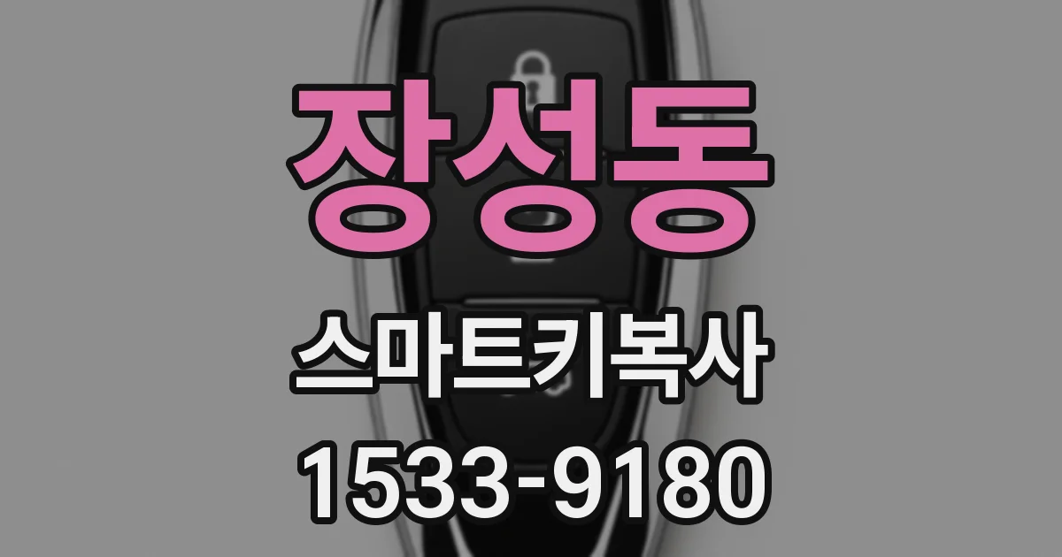 장성동 스마트키복사
