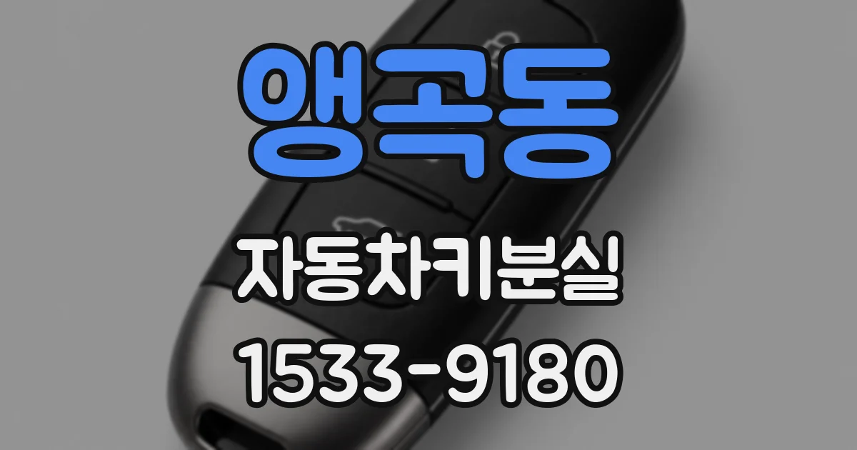 앵곡동 자동차키분실