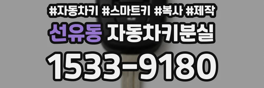 선유동 자동차키분실