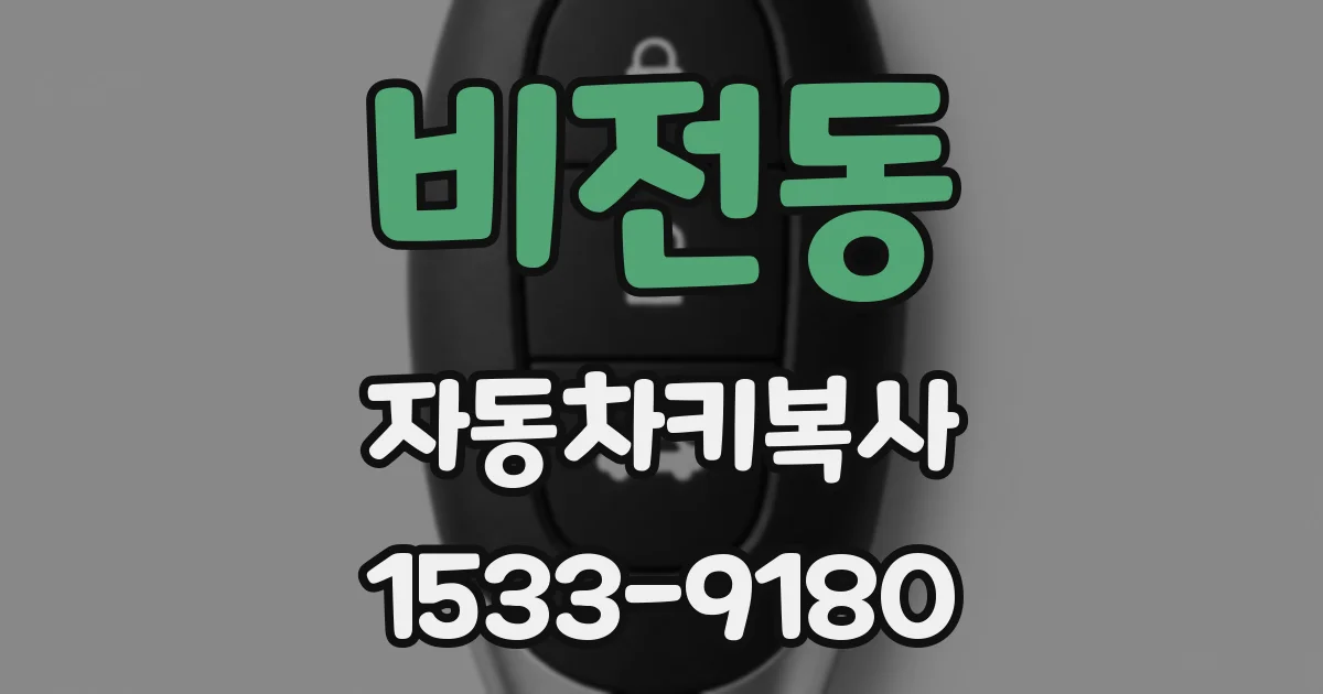 비전동 자동차키복사