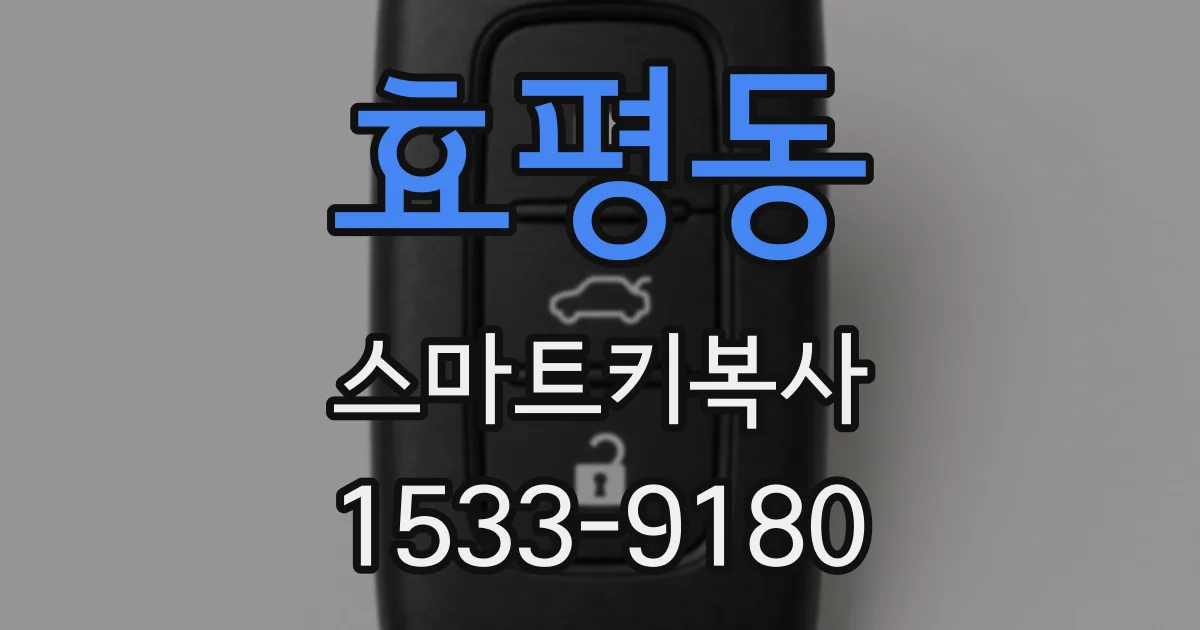 효평동 스마트키복사