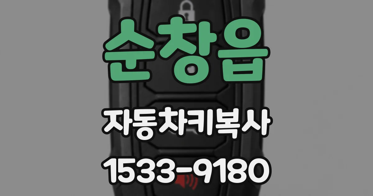 순창읍 자동차키복사