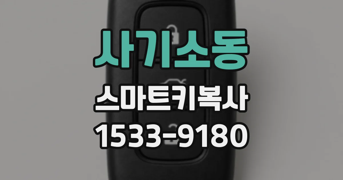 사기소동 스마트키복사