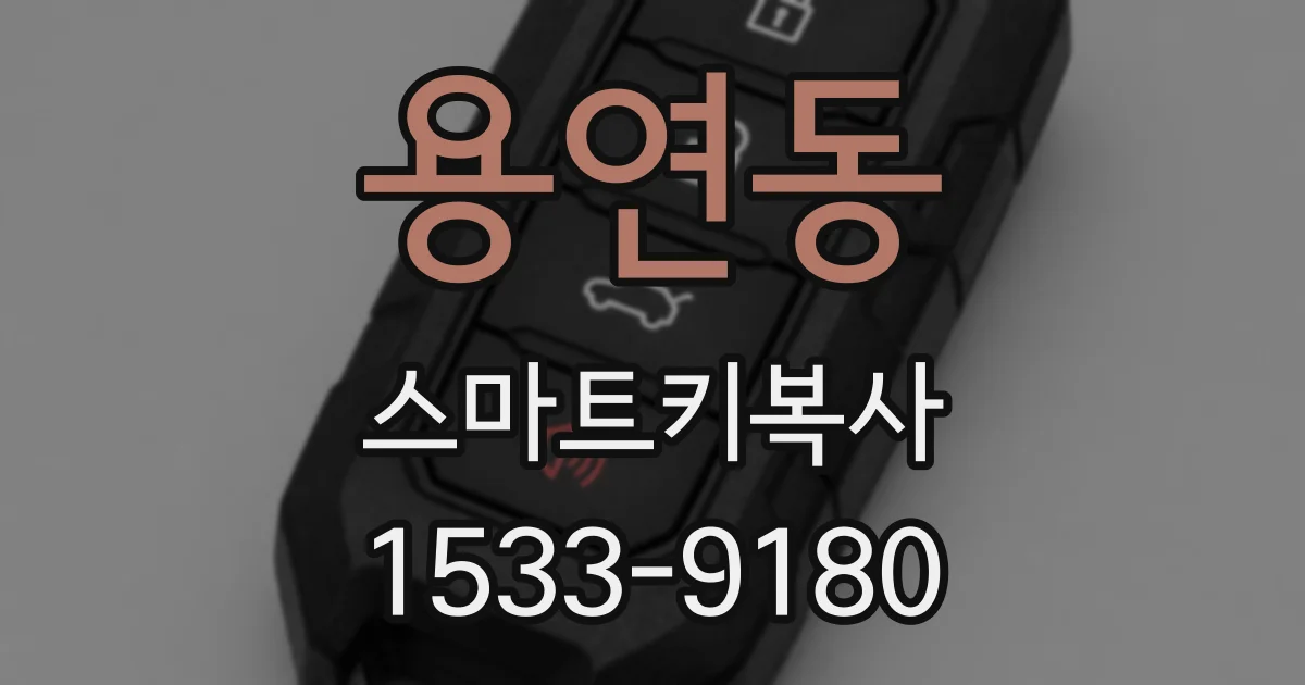 용연동 스마트키복사