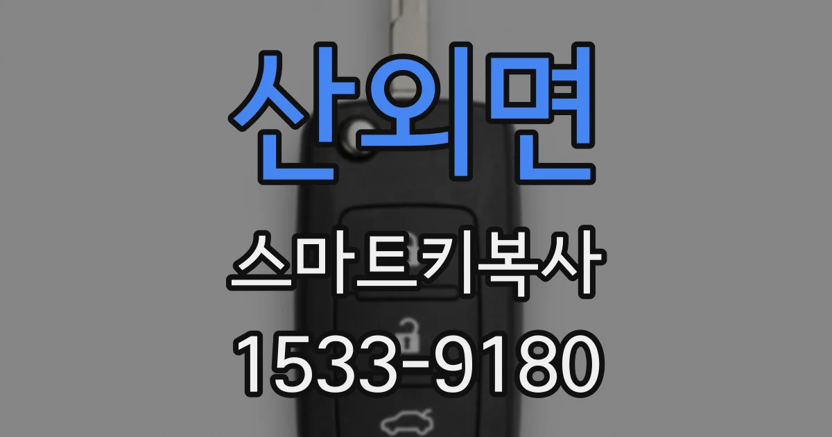 산외면 스마트키복사