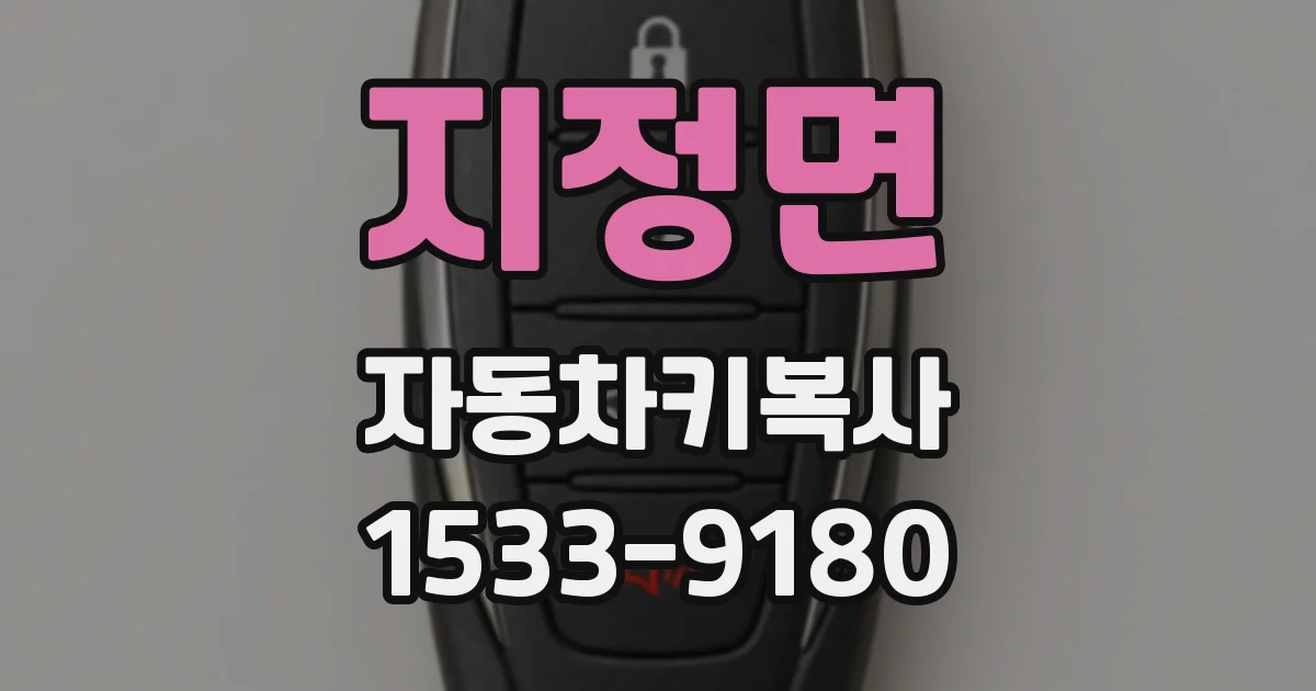 지정면 자동차키복사