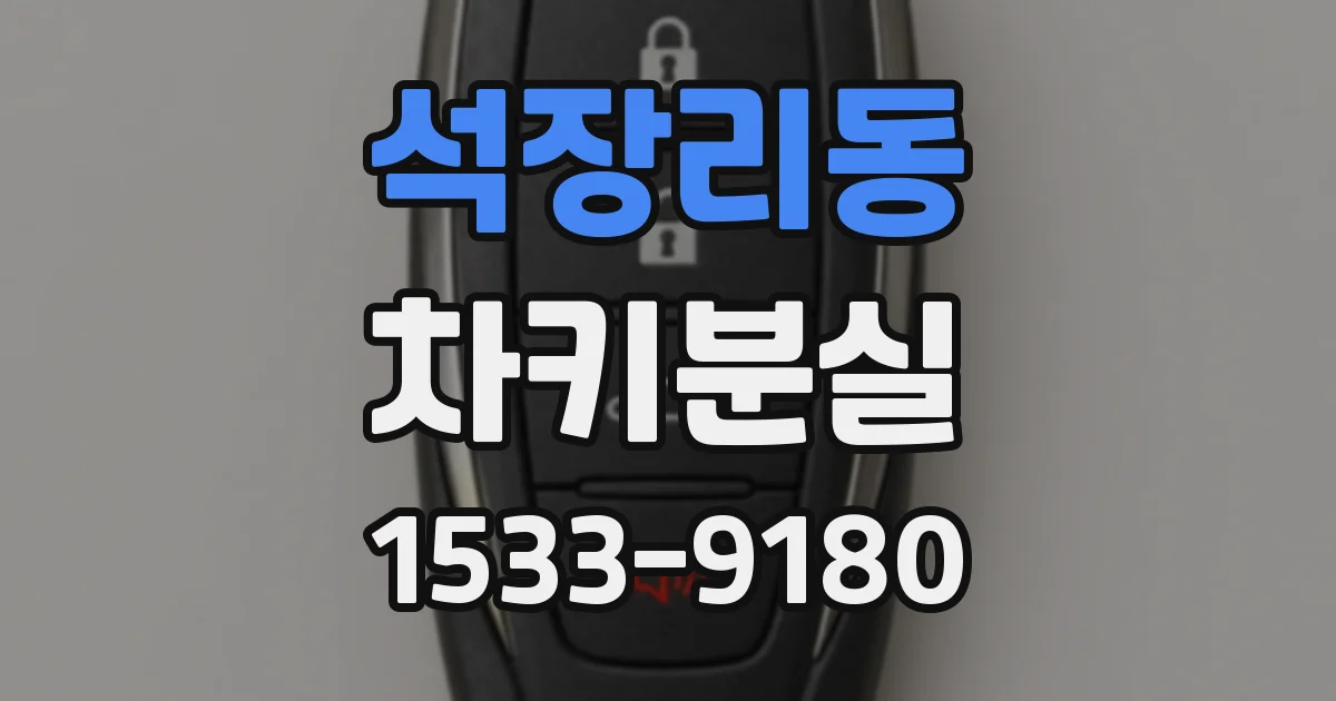 석장리동 차키분실